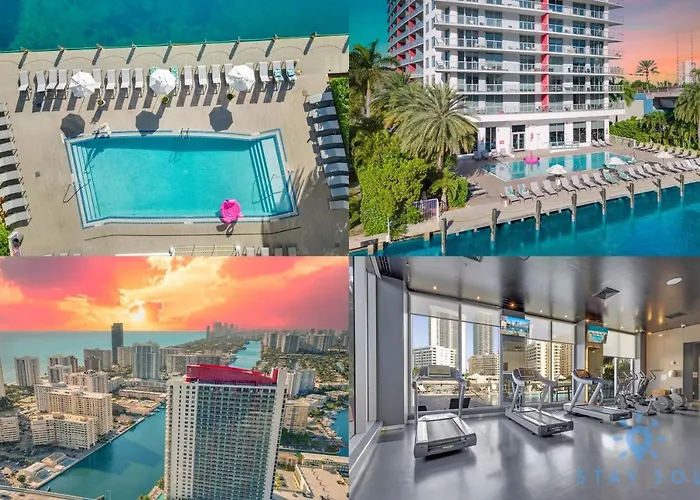 Spectacular Apartment Balcony Pool Hallandale Beach